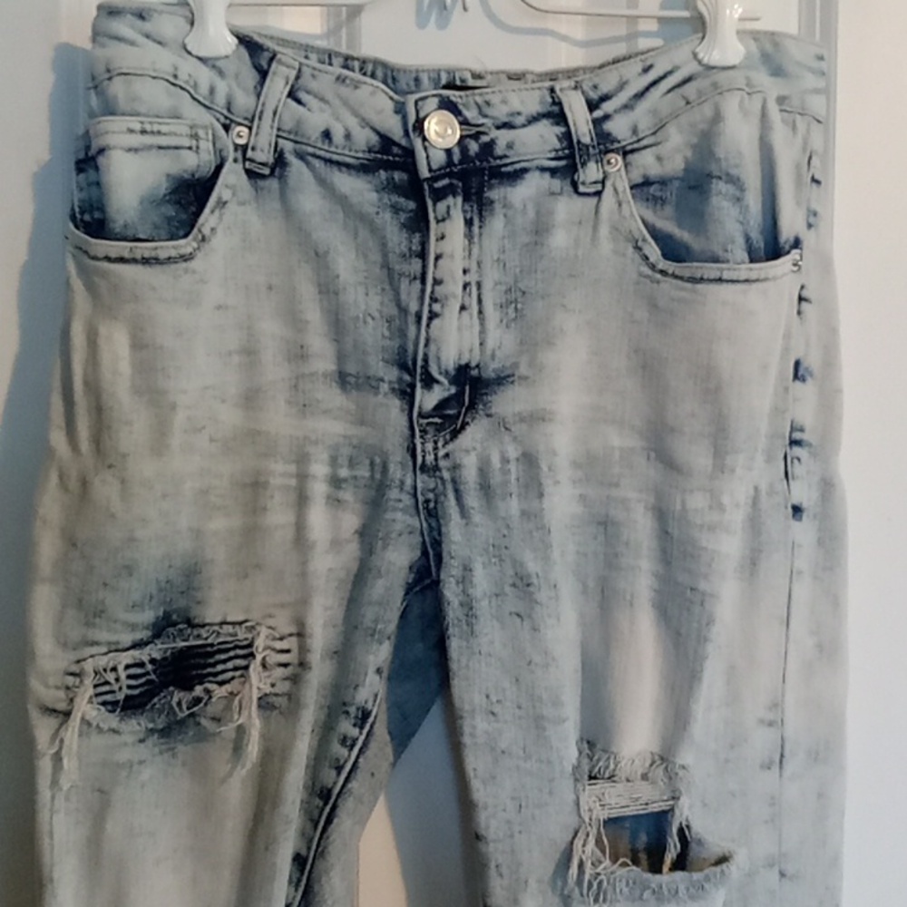 Forever 21 Blue Skinny Jeans - Picture 3 of 6